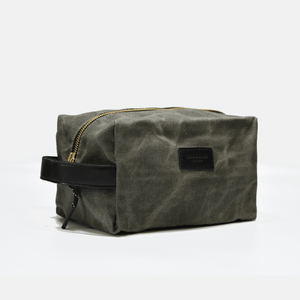 Curated Basics - Waxed Canvas Toiletry Bag 2.0 - Bawston & Tucker - 