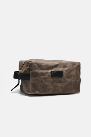 Curated Basics - Waxed Canvas Toiletry Bag 2.0 - Bawston & Tucker - 