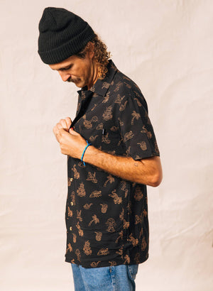 Pyknic - Spicy Noods Casual Button Down Shirt UNISEX