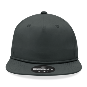 The Park Wholesale - Decky 6032 - Classic Rope Cap, 5 Panel Flat Bill Hat, Snapback