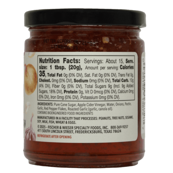Fischer & Wieser - Garlic & Onion Jam - Bawston & Tucker - 