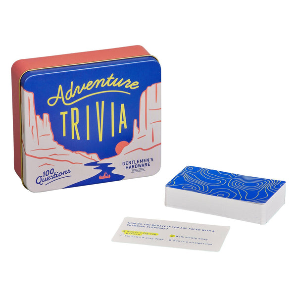 Gentlemen's Hardware - Adventure Trivia - 100 Card Game Set - Bawston & Tucker - 