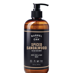 Gentlemen's Hardware - All - in - One Wash - Spiced Sandalwood 16 fl oz - Bawston & Tucker - 