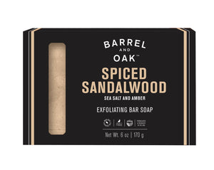Gentlemen's Hardware - Exfoliating Bar Soap - Spiced Sandalwood 6 oz - Bawston & Tucker - 
