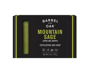 Gentlemen's Hardware - Exfoliating Soap Bar - Mountain Sage 6 oz - Bawston & Tucker - 