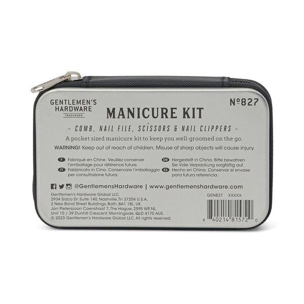 Gentlemen's Hardware - Nailed To Perfection Manicure Kit - Bawston & Tucker - 