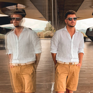 GOWOOD - Round Bamboo Wood Sunglasses with Black Polarized Lenses - Bawston & Tucker - 