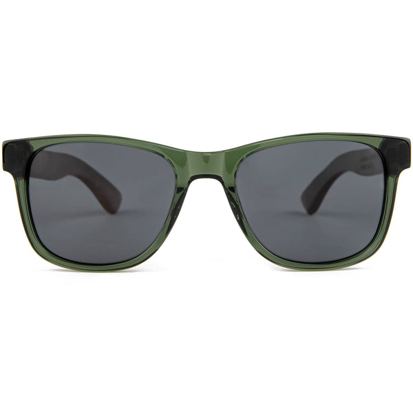 GOWOOD - Walnut Sunglasses Green Frame Black Polarized Lenses - Bawston & Tucker - 