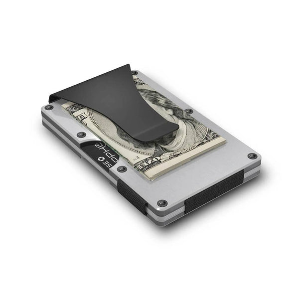 GRID Wallet - Grid Wallet // Silver Aluminum - Bawston & Tucker - 