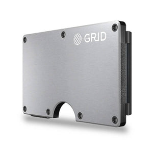 GRID Wallet - Grid Wallet // Silver Aluminum - Bawston & Tucker - 