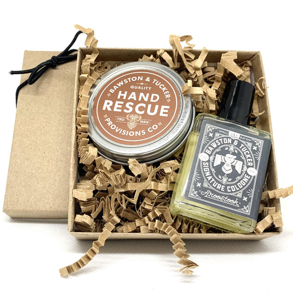 Hand Rescue + Cologne Oil Gift Set - Bawston & Tucker - 