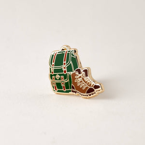 Happily Plants - Adventure Hiking Boot Pin Outdoors Camping & Wildernes Gifts - Bawston & Tucker - 