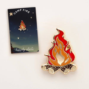 Happily Plants - Campfire Pin – Outdoors & Camping Gifts - Bawston & Tucker - 