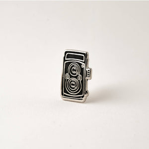Happily Plants - Vintage Camera Pin, Twin Lens Reflex Camera Film Photography - Bawston & Tucker - 