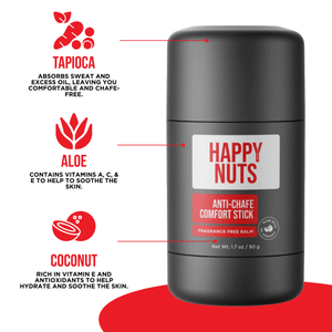 Happy Nuts - Anti - Chafe Comfort Stick (Fragrance - Free) - Bawston & Tucker - 