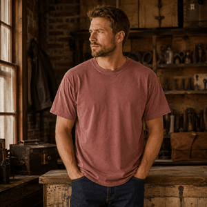 Heavyweight Garment-Dye Soft Tee - Bawston & Tucker -