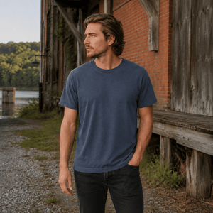 Heavyweight Garment-Dye Soft Tee - Bawston & Tucker -