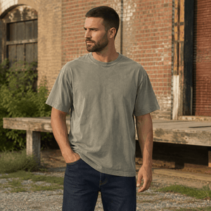 Heavyweight Garment-Dye Soft Tee - Bawston & Tucker -