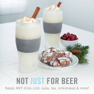 HOST - Beer FREEZE™ Cooling Cup Insulated w/ Cooling Gel - Gray - Bawston & Tucker - 
