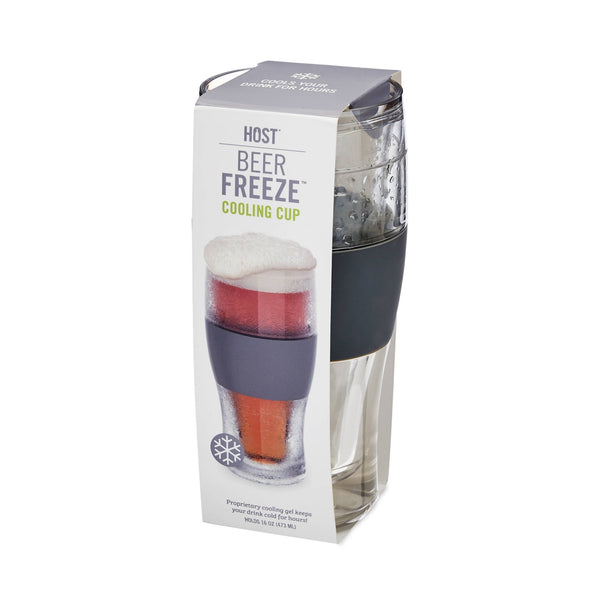 HOST - Beer FREEZE™ Cooling Cup Insulated w/ Cooling Gel - Gray - Bawston & Tucker - 