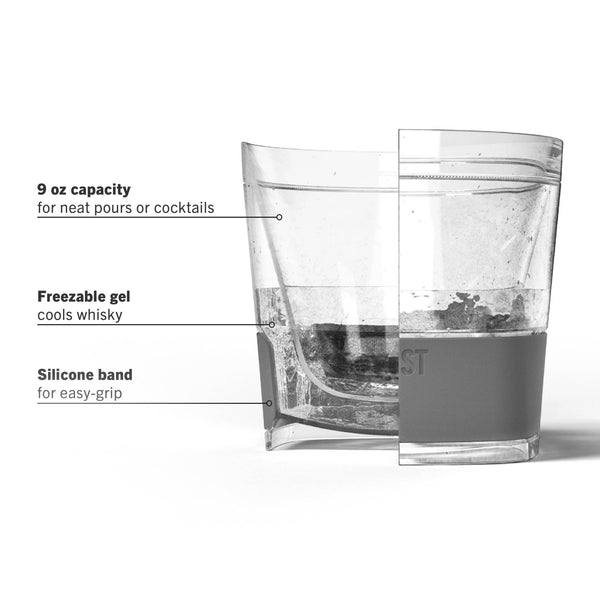 HOST - Whiskey FREEZE™ Insulated Cooling Cups - Smoke - Bawston & Tucker - 