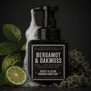 Hurytt - Bergamot & Oakmoss Foaming Hand Soap 8.5 fl oz - Bawston & Tucker - Hand Soap