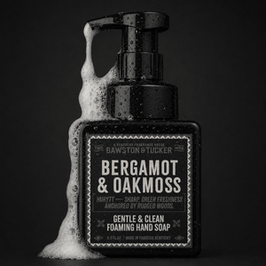 Hurytt - Bergamot & Oakmoss Foaming Hand Soap 8.5 fl oz - Bawston & Tucker - Hand Soap