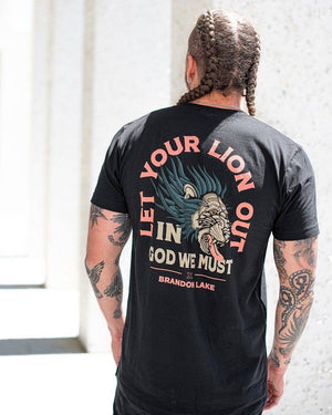 In God We Must - Brandon Lake "Let Your Lion Out" Tee - Bawston & Tucker - 