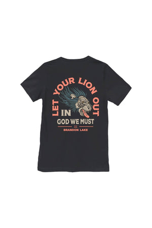 In God We Must - Brandon Lake "Let Your Lion Out" Tee - Bawston & Tucker - 