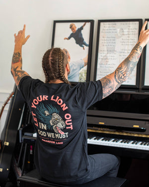 In God We Must - Brandon Lake "Let Your Lion Out" Tee - Bawston & Tucker - 