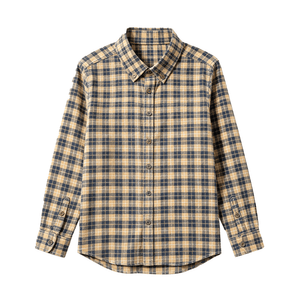 Islandhaze - Men's Carbon-Brushed Modal Plaid Shirt - Bawston & Tucker -