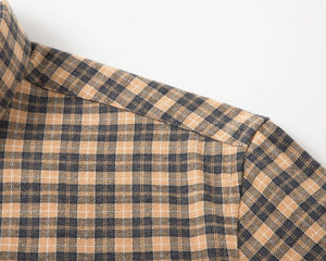 Islandhaze - Men's Carbon-Brushed Modal Plaid Shirt - Bawston & Tucker -