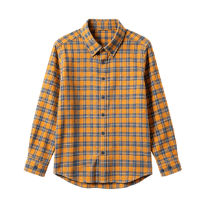 Islandhaze - Men's Carbon-Brushed Modal Plaid Shirt - Bawston & Tucker -