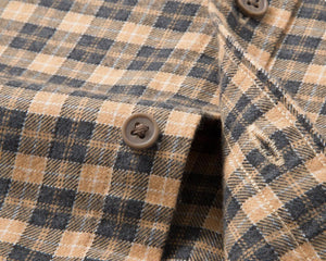 Islandhaze - Men's Carbon-Brushed Modal Plaid Shirt - Bawston & Tucker -