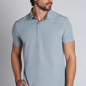 JACHS NY - Grey Gravityless Performance Polo - Bawston & Tucker - 
