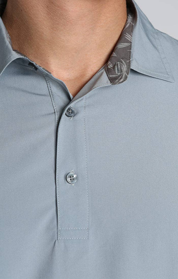 JACHS NY - Grey Gravityless Performance Polo - Bawston & Tucker - 