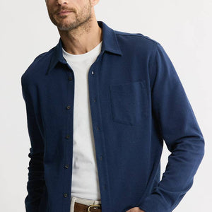 JACHS NY - Manor Long Sleeve Cotton Double Face Shirt - Bawston & Tucker - 