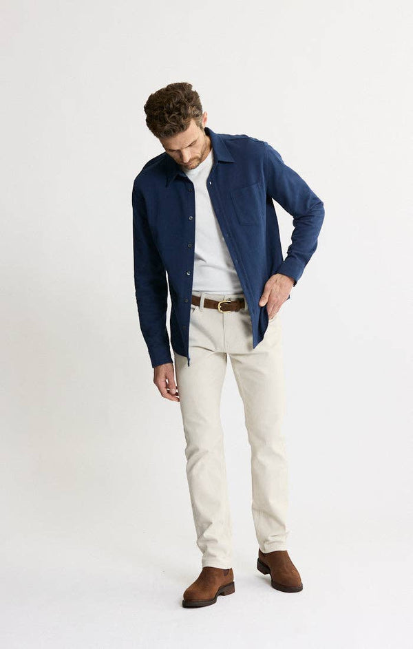 JACHS NY - Manor Long Sleeve Cotton Double Face Shirt - Bawston & Tucker - 