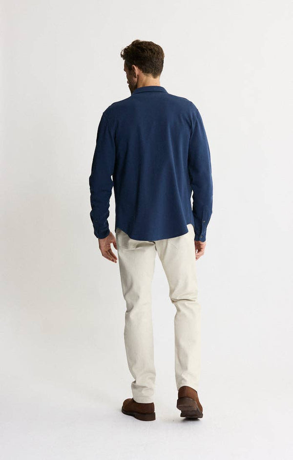 JACHS NY - Manor Long Sleeve Cotton Double Face Shirt - Bawston & Tucker - 