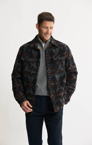 JACHS NY - Sherpa Lined Wool Jacket - Bawston & Tucker - 