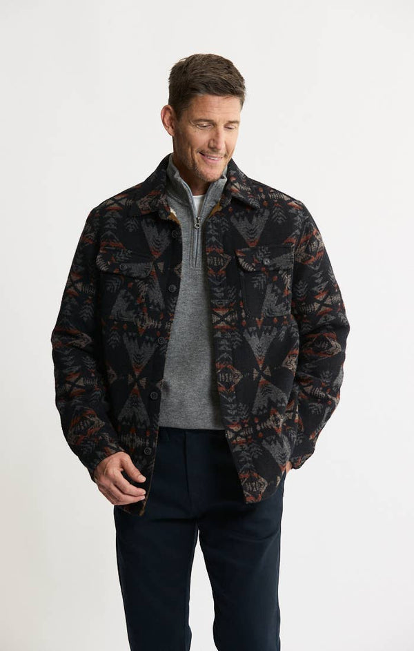 JACHS NY - Sherpa Lined Wool Jacket - Bawston & Tucker - 
