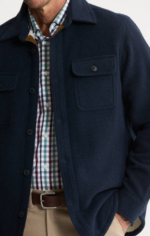JACHS NY - Sherpa Lined Wool Jacket - Bawston & Tucker - 
