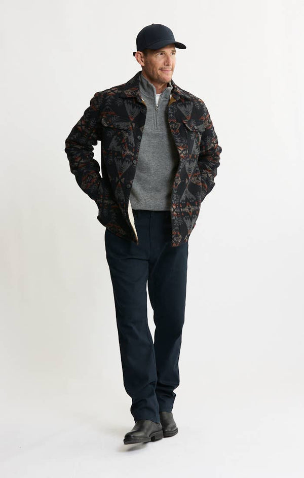 JACHS NY - Sherpa Lined Wool Jacket - Bawston & Tucker - 