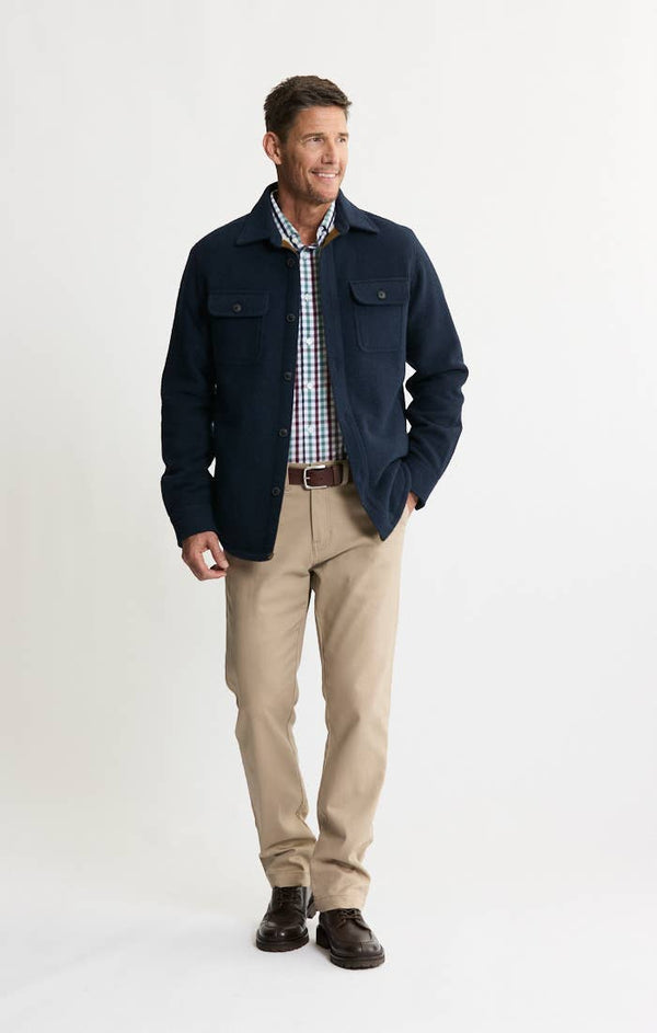 JACHS NY - Sherpa Lined Wool Jacket - Bawston & Tucker - 