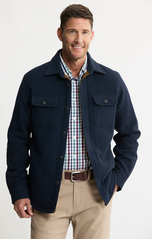 JACHS NY - Sherpa Lined Wool Jacket - Bawston & Tucker - 