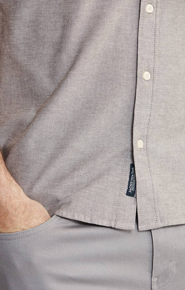 JACHS NY - Soft Touch Oxford SS Shirt - Bawston & Tucker - 