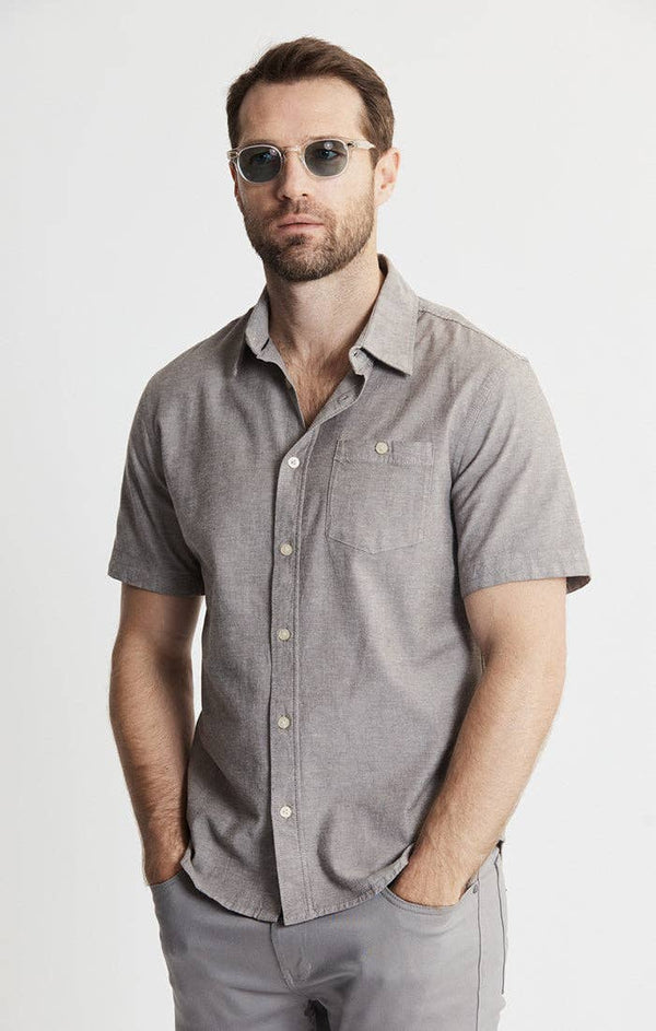 JACHS NY - Soft Touch Oxford SS Shirt - Bawston & Tucker - 