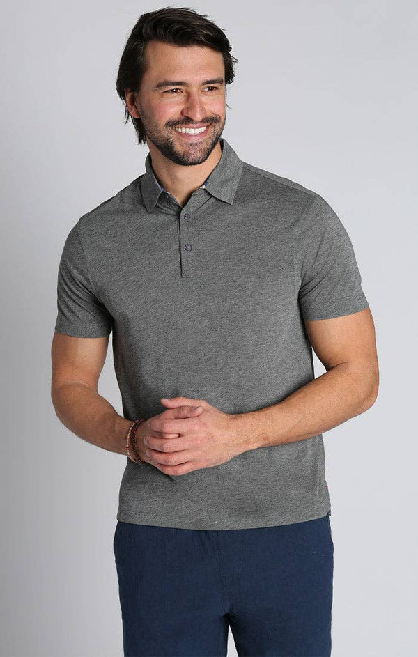 JACHS NY - Stretch Poly Viscose Soft Polo - Bawston & Tucker - 