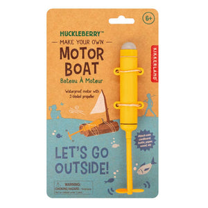 Kikkerland Design Inc - Huckleberry Make Your Own Motor Boat - Bawston & Tucker - 