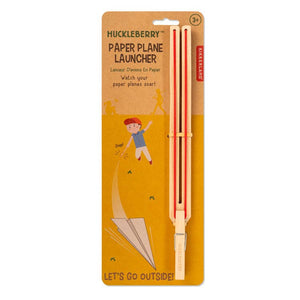 Kikkerland Design Inc - Huckleberry Paper Plane Launcher - Bawston & Tucker - 